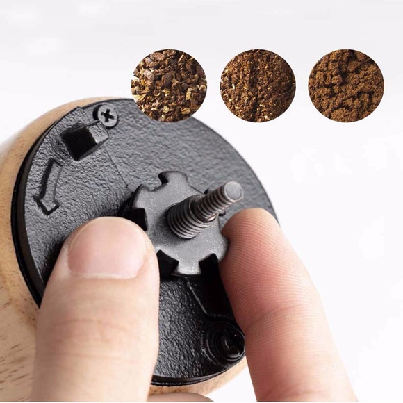 AKIRAKOKI Manual Coffee Grinder Wooden Cast Iron Burr - Picture 10 of 16